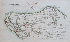 Carte marine ancienne des environs du Havre