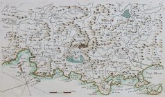 Carte marine ancienne de Marseille à Toulon