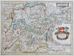 Carte géographique ancienne de la Savoie