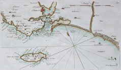 Carte marine ancienne de Lorient & Groix