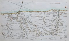 Carte marine ancienne des environs de Fécamp