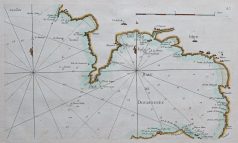 Carte marine ancienne de la baie de Douarnenez