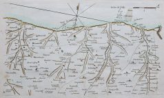 Carte marine ancienne de Saint Valery-en-Caux - Veule