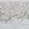 Carte marine ancienne de la baie de Cannes