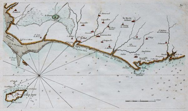 Carte marine ancienne de l’Ile d’Yeu