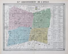 Plan ancien du 9e arrondissement de Paris