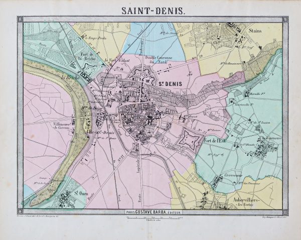 Plan ancien de Saint-Denis