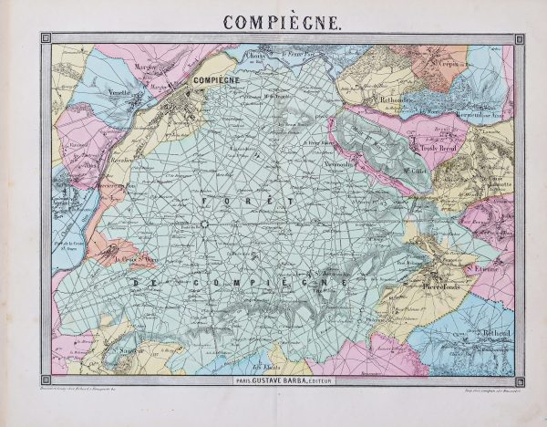 Plan ancien de Compiègne