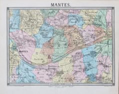 Plan ancien de Mantes-la-Jolie