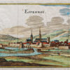 Gravure ancienne d'Epernay