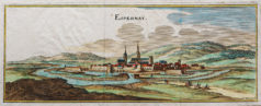 Gravure ancienne d'Epernay