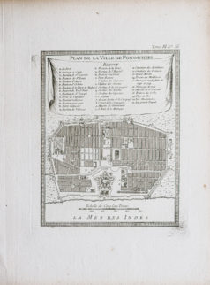 Plan ancien de Pondichéry