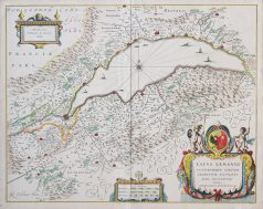 Carte géographique ancienne du Lac Léman