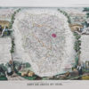 Carte ancienne de la Seine et Oise