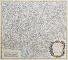 Carte géographique ancienne du Tyrol
