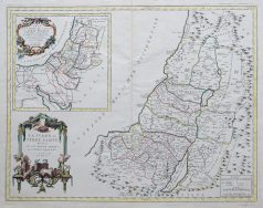 Carte géographique ancienne de la Judée