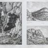 Gravure ancienne de la caverne du Pont Morand