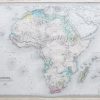 Carte géographique ancienne de l’Afrique