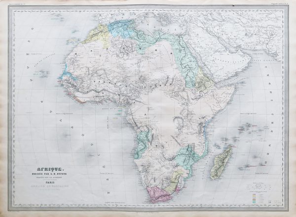 Carte géographique ancienne de l’Afrique
