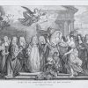 Gravure ancienne du mariage du Duc de Bourgogne