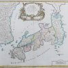 Carte géographique ancienne de l’Empire du Japon