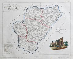 Carte ancienne du département de la Charente