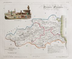 Carte ancienne du département des Pyrénées Orientales