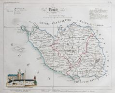 Carte ancienne du département de la Vendée