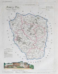 Carte ancienne du département de la Seine et Oise