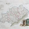Carte ancienne du département de l’Hérault