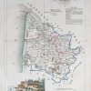 Carte ancienne du département de la Gironde