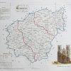Carte ancienne du département de la Corrèze