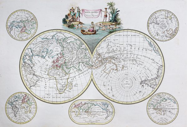 Carte géographique - Mappemonde ancienne
