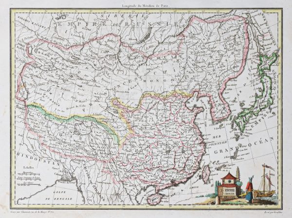 Carte ancienne de l’Empire chinois et japonais