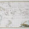 Carte géographique ancienne de l’Océanie orientale