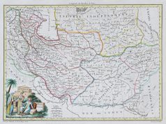 Carte géographique ancienne de la Perse