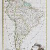 Carte géographique ancienne de l’Amérique méridionale