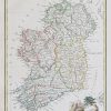Carte géographique ancienne de l’Irlande