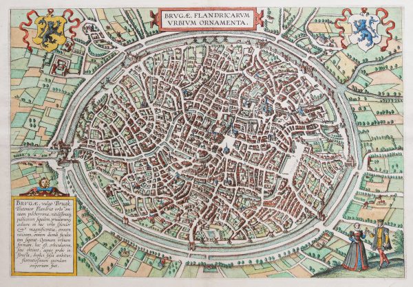 Plan ancien de Bruges