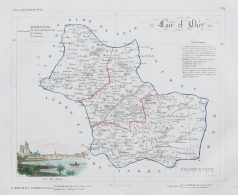 Carte ancienne du département du Loir et Cher