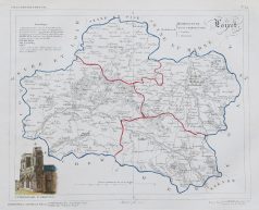 Carte ancienne du département du Loiret