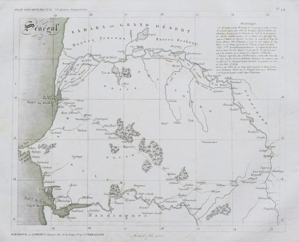 Carte ancienne du Sénégal