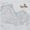 Carte ancienne du département des Côtes d'Armor