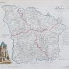 Carte ancienne du département de la Nièvre