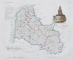 Carte ancienne du département du Pas-de-Calais