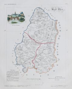 Carte ancienne du département du Haut Rhin