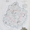 Carte ancienne du département de la Sarthe