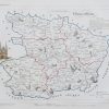 Carte ancienne du département de la Maine et Loire