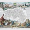 Carte géographique ancienne du département de l'Orne
