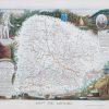 Carte géographique ancienne des Landes